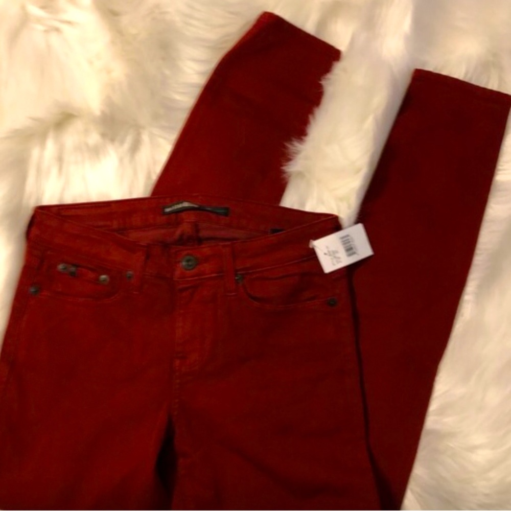 BIG STAR Alex 1974 Western-Style Skinny Jeans, Burgundy, Size: 27, NWOT (CL-3)